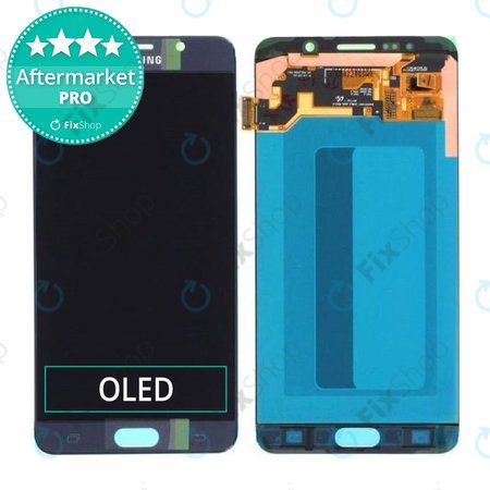 Samsung Galaxy Note 5 N920F - LCD Display + Touchscreen Front Glas OLED (Blau)