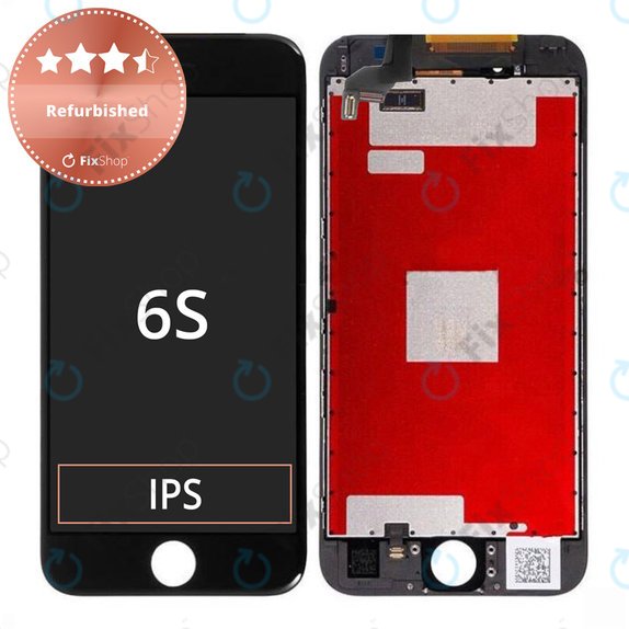 Display für iPhone 6S, Black, Touchscreen-Glas mit Rahmen, Refurbished