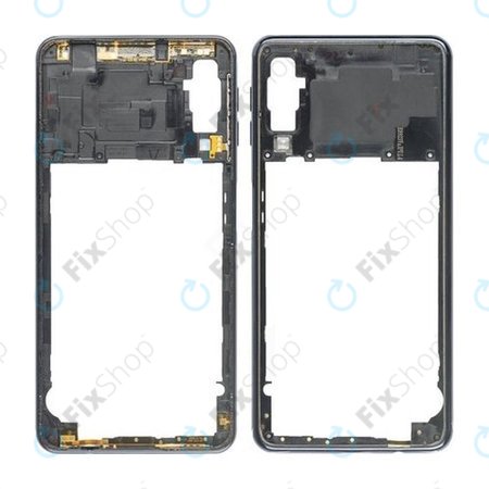 Samsung Galaxy A7 A750F (2018) - Mittlerer Rahmen (Midnight Black) - GH98-43585A Genuine Service Pack