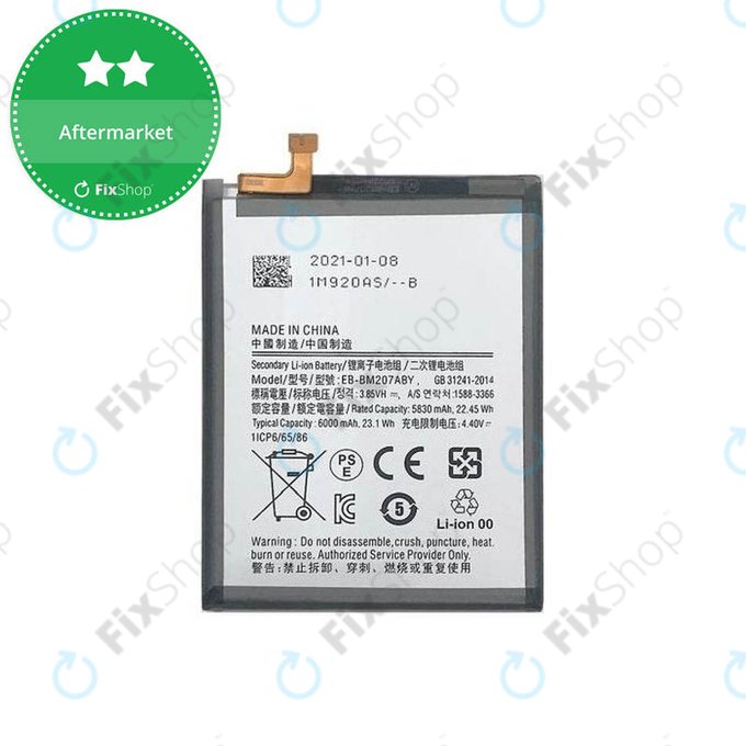 Samsung Galaxy M21 M215F, M30s M307F - Akku Batterie EB-BM207ABY 6000mAh