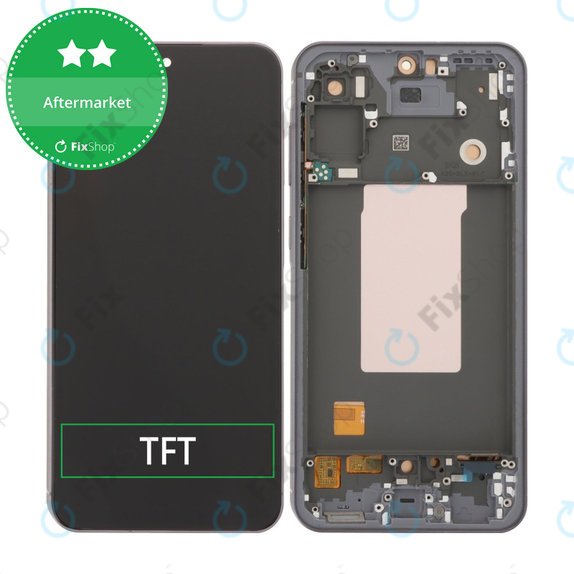 Samsung Galaxy A56 A566E - LCD Display + Touchscreen Front Glas + Rahmen (Awesome Graphite) TFT