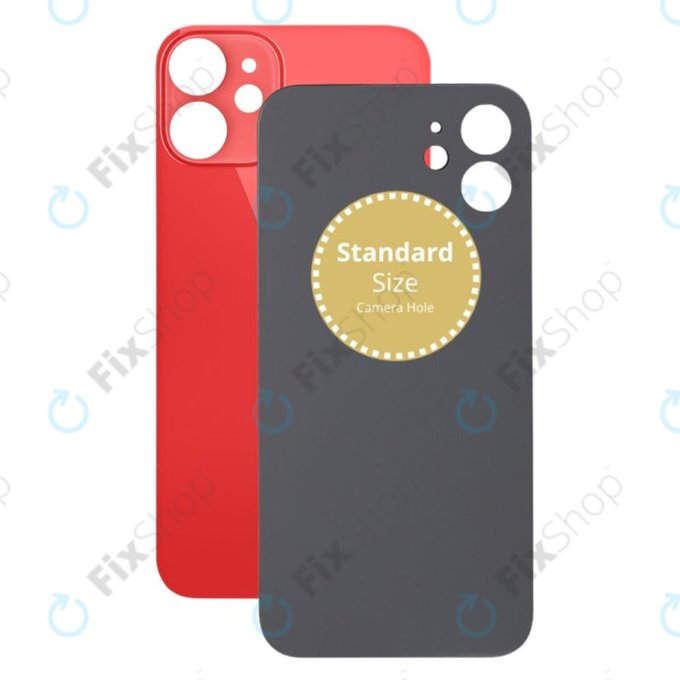 Apple iPhone 12 Mini - Backcover Glas (Red)