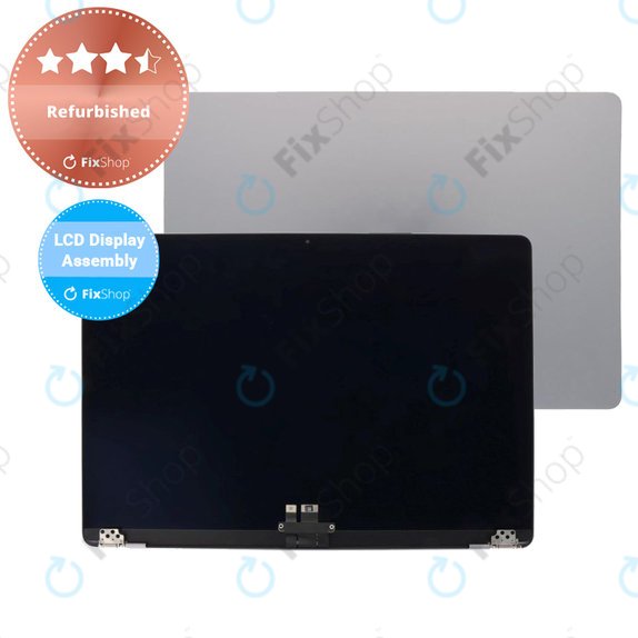 Apple MacBook Air 13" M3 A3113 (2024) - LCD Display + Frontglas + Abdeckung (Space Gray) Refurbished
