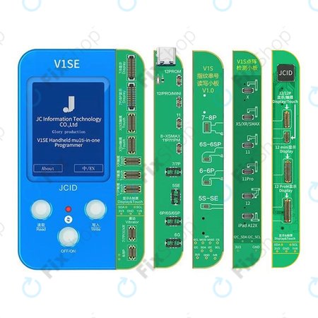 JC V1SE Programmer + LCD, Battery, Fingerprint, Face ID und 12-series Boards (iPhone 7 - 12 Pro Max)