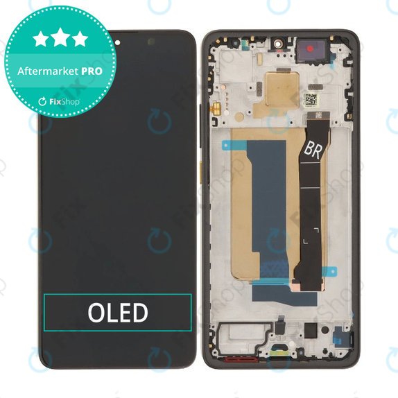 Xiaomi Poco X7 Pro - LCD Display + Touchscreen Front Glas + Rahmen (Yellow) OLED