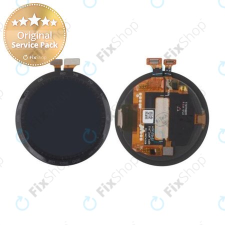 Huawei Honor Watch Magic 2 46mm - LCD Display + Touchscreen Front Glas + Rahmen (Charcoal Black) - 02353JTR