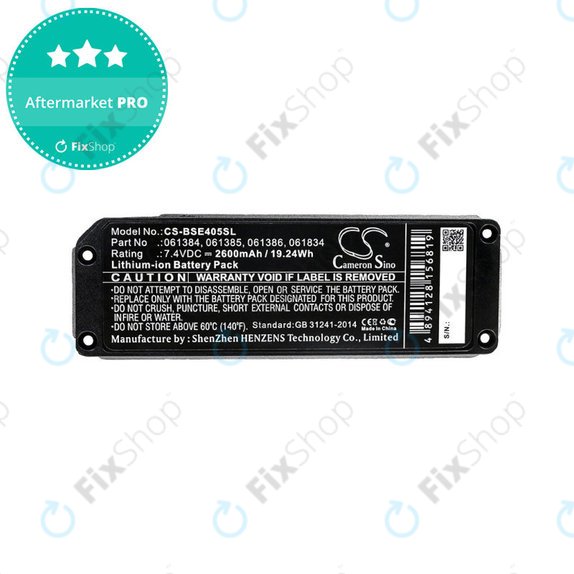 Batterie für Bose 413295, SoundLink Mini, 2600mAh, Li-ion, 7.4V, 061384, HQ