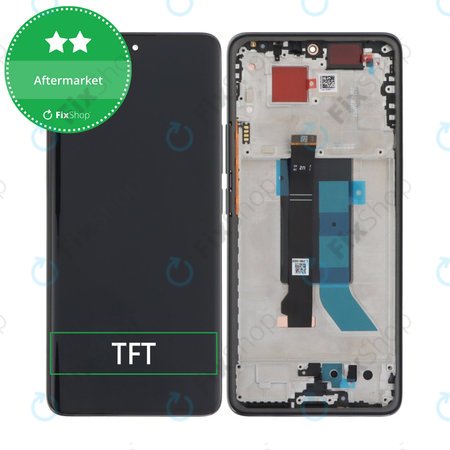 Xiaomi Redmi Note 14 Pro 5G 24090RA29G - LCD Display + Touchscreen Front Glas + Rahmen (Midnight Black) TFT