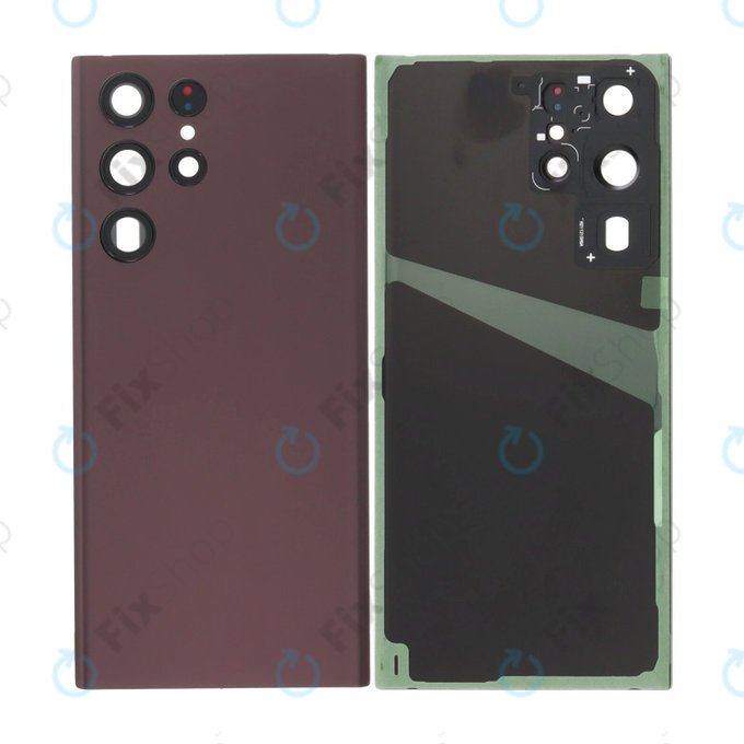 Samsung Galaxy S22 Ultra S908B - Akkudeckel Komplett (Burgundy)