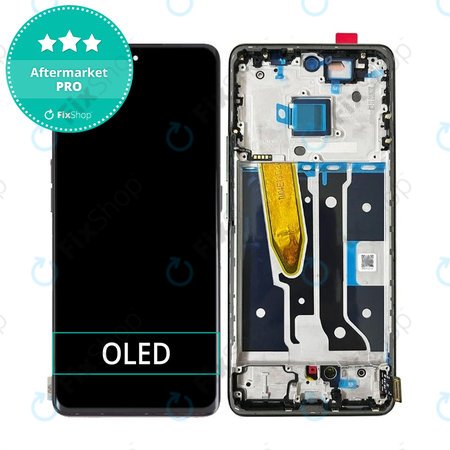Realme 11 Pro RMX3771 - LCD Display + Touchscreen Front Glas + Rahmen (Astral Black) OLED