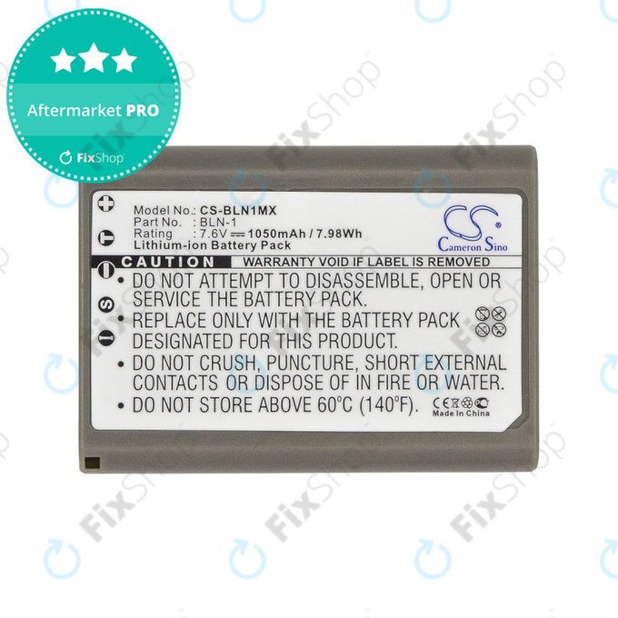 Akku batterie für Olympus E-M5, 1050mAh, Li-Ion, 7.6V, BLN-1, HQ