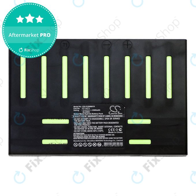 Akku batterie für Proscenic 902 Nono, Pro Coco, Robojet Air, 2500mAh, Ni-MH, 14.4V, E718074, HQ