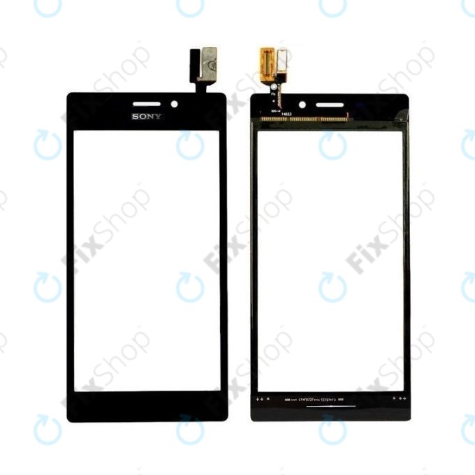 Sony Xperia M2 D2303 S50h - Touchscreen front Glas (Schwarz) - 78P7120001N-1