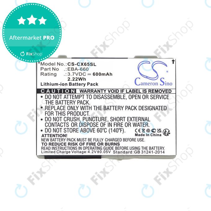 Akku batterie für Siemens M8, A31, CS66, SS66, 600mAh, Li-Ion, 3.7V, EBA-660, HQ
