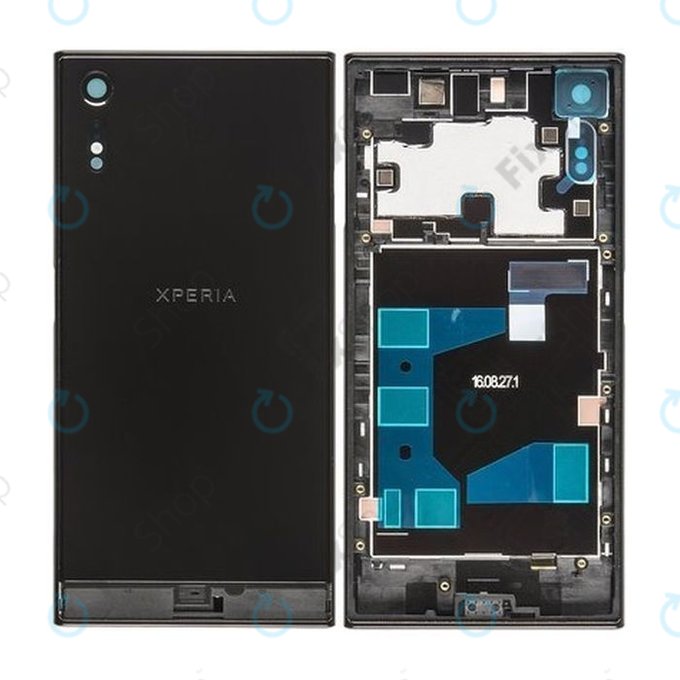 Sony Xperia XZ F8331 - Akkudeckel (schwarz) - 1302-1976