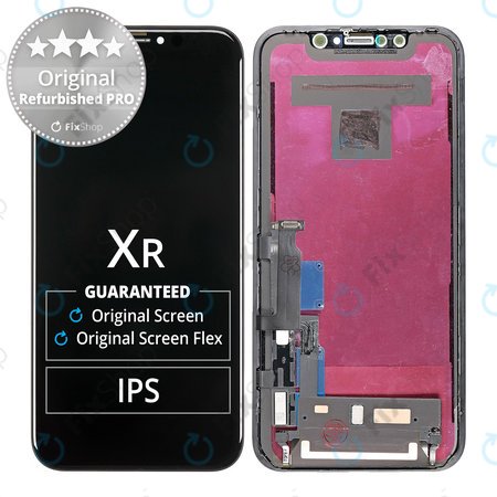 Apple iPhone XR - LCD Display + Touchscreen Front Glas + Rahmen Original Refurbished PRO