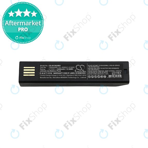 Honeywell 1202g, 1452G, 1472G, 1902GHD/GSR, 1911i, 1981i, 3820/i, 4620, 4820/i, 5620, 6320, 8675i, Xenon 3820/i, 4820/i, 5620, 6320 - Akku Batterie 100000495, S-L-0526-E, 013283 3400mAh HQ