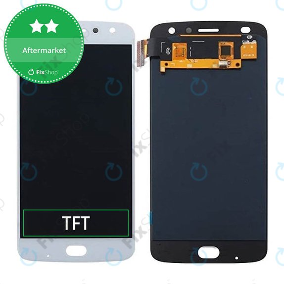 Motorola Moto Z2 Play XT1710-09 - LCD Display + Touchscreen Front Glas (White) TFT