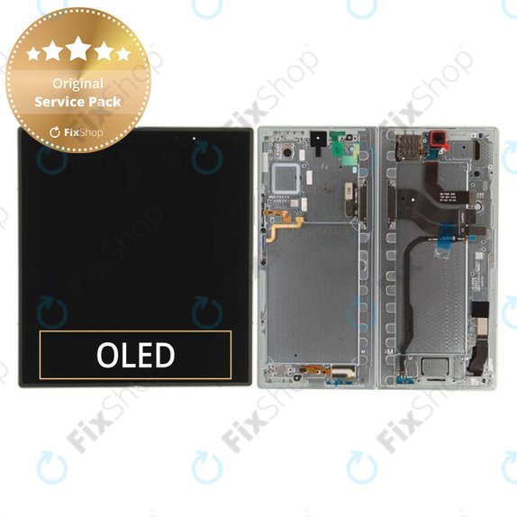 Samsung Galaxy Z Fold 7 F966B - LCD Display + Touchscreen Front Glas + Rahmen (Mint) - GH82-37548D Genuine Service Pack