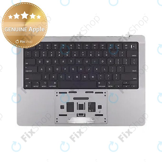 Oberer Tastaturrahmen für MacBook Pro 14", A2918 (2023), mit US-Tastatur und Akku, Space Gray, 661-35708, Genuine Apple