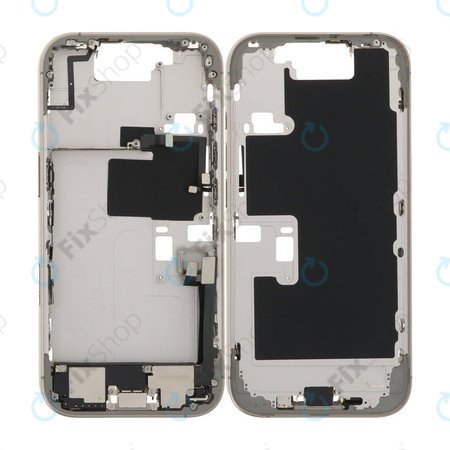 Apple iPhone 16 Pro - Mittelrahmen + Power-, Lautstärke- und Kameratasten (Natural Titanium)