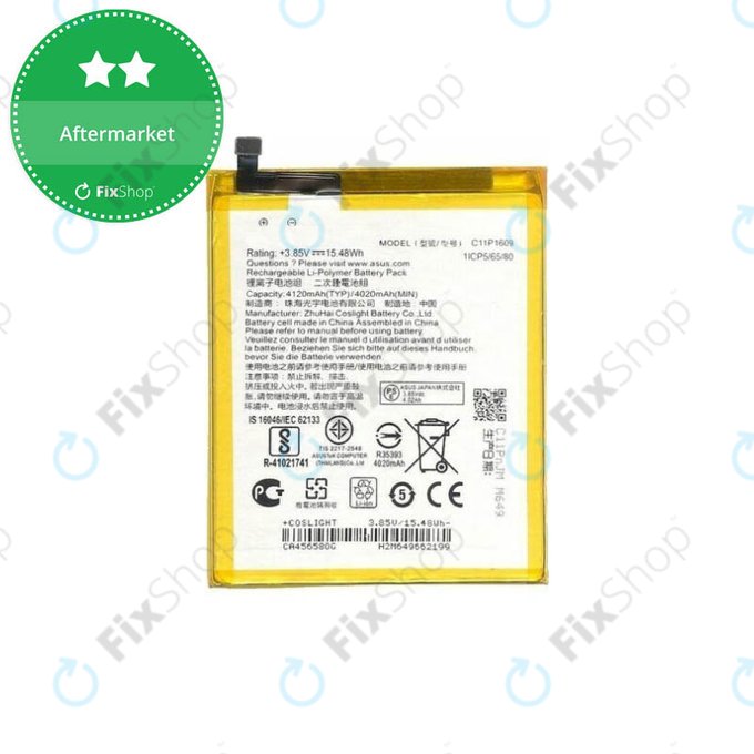 Asus Zenfone 4 Max ZC520KL (X00HD) - Akku Batterie C11P1609 4120mAh