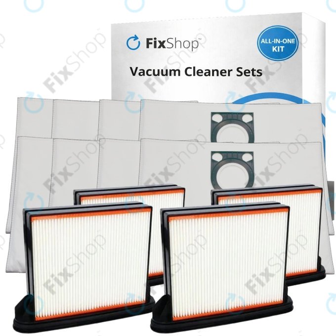 Ersatzteilset für BOSCH GAS 25 (4x Filter, 8x Staubbeutel)