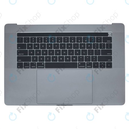 Apple MacBook Pro 15" A1707 (Late 2016 - Mid 2017) - Oberer Rahmen Tastatur + Tastatur US + Mikrofon + Trackpad + Redner (Space Gray)