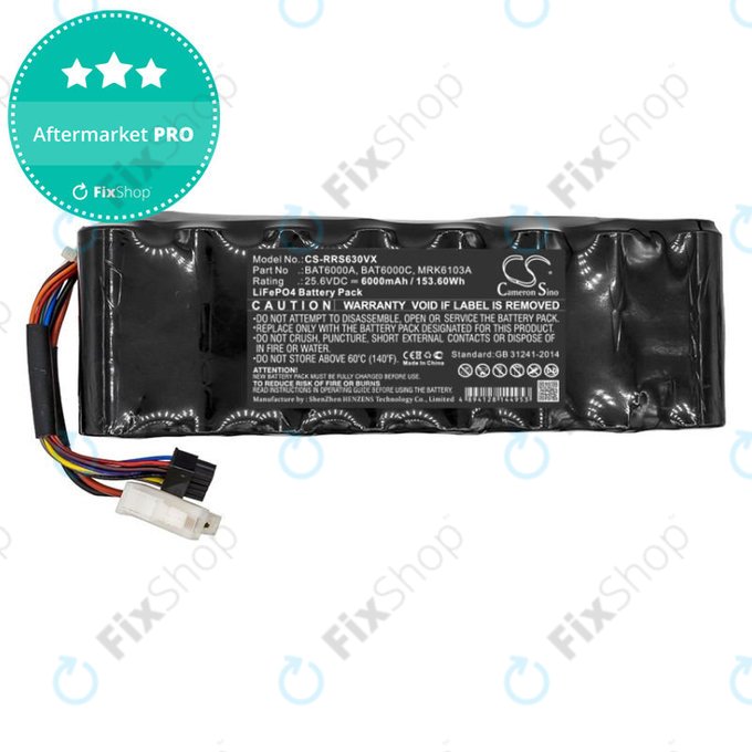 Akku batterie für Robomow, Wolf Garten, Cub Cadet, 6000mAh, LiFePO4, 25.6V, MRK6103A, HQ