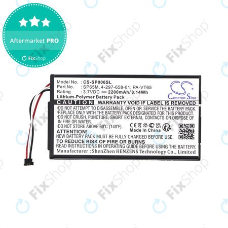 Akku batterie für Sony PS Vita, 2200mAh, Li-Pol, 3.7V, SP65M, HQ
