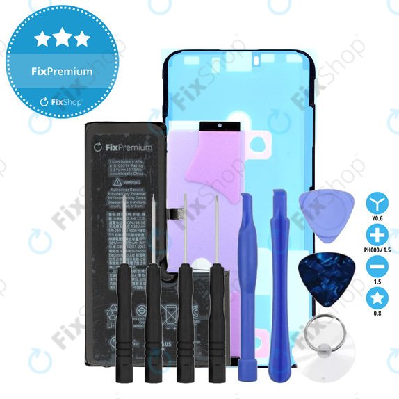Akku Batterie für iPhone XS, 2658mAh, Klebemittel (Adhesive), Werkzeuge, FixPremium