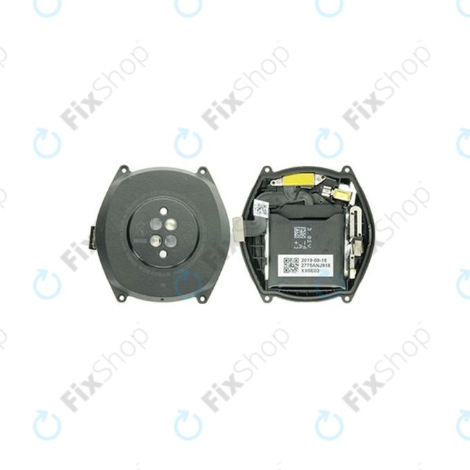 Huawei Watch GT Sport Fortuna B19S - Akkudeckel + Akku Batterie (Black) - 02352GNJ Genuine Service Pack