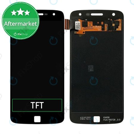 Motorola Moto Z Play XT1635-03 - LCD Display + Touchscreen Front Glas (Black) TFT