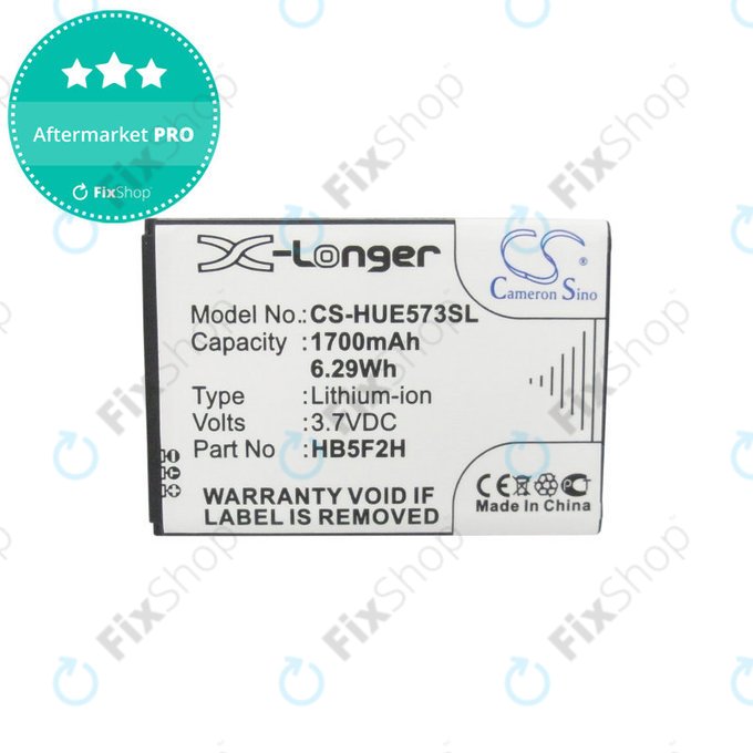 Batterie für Huawei E5330, 1700mAh, Li-Ion, 3.7V, HB5F2H, HQ