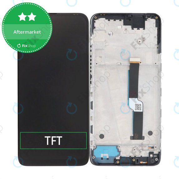 Motorola One Fusion Plus - LCD Display + Touchscreen Front Glas + Rahmen (Twilight Blue) TFT