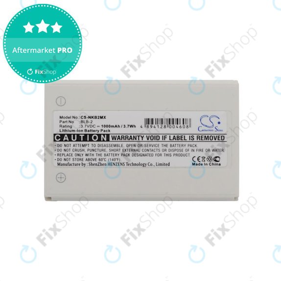 Akku batterie für Nokia 3610, 6510, 8310, 1000mAh, Li-Ion, 3.7V, BLB-2, HQ