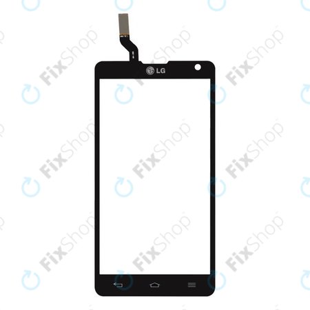 LG Optimus L9 II D605 - Touchscreen front Glas (Schwarz) - EBD61586402 OEM