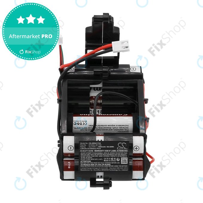 Akku batterie für Gorenje 568211, SVC216F, 3000mAh, Li-Ion, 22.2V, 574545, HQ