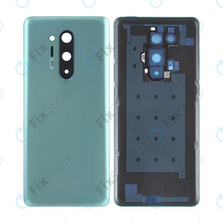 OnePlus 8 Pro - Akkudeckel + Rückfahrkameraglas (Glacial Green)