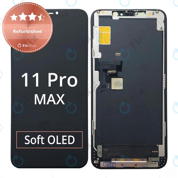 Display für iPhone 11 Pro Max, Touchscreen-Glas mit Rahmen, Refurbished