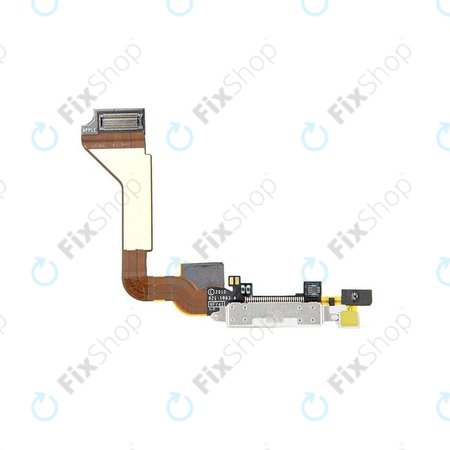 Apple iPhone 4 - Ladestecker Ladebuchse + Mikrofon + Flex kabel (weiß)