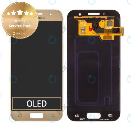 Samsung Galaxy A3 A320F (2017) - LCD Display + Touchscreen Front Glas (Gold Sand) - GH97-19732B, GH97-19753B Genuine Service Pack