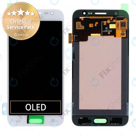 Samsung Galaxy J5 J500F - LCD Display + Touchscreen Front Glas (White) - GH97-17667A Genuine Service Pack
