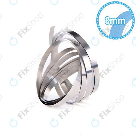 Band aus Nickel-Stahl - Härte A (HV 80-110) - 0,12 x 8,0 mm (1 m)