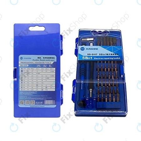 Sunshine SS-5117 - Präzisions-Schraubendreher und Bit-Set 58in1