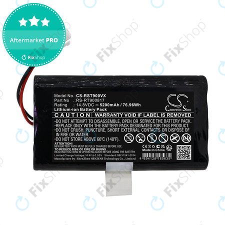 Akku batterie für Rowenta Smart Force RR8021WH, 5200mAh, Li-Ion, 14.8V, RS-RT900817, HQ