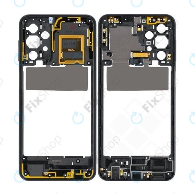 Samsung Galaxy A23 5G A236B - Mittlerer Rahmen (Awesome Black) - GH98-47823A Genuine Service Pack