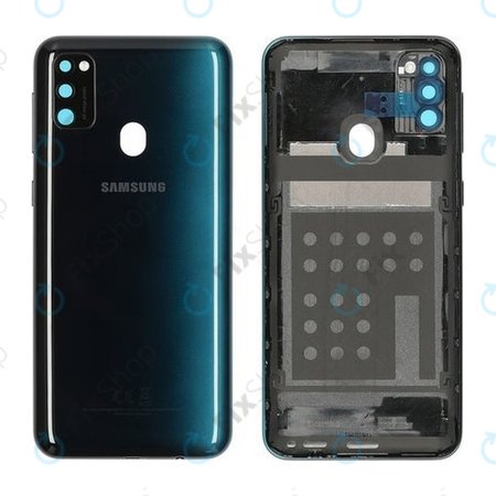 Samsung Galaxy M30s M307F - Akkudeckel (Opal Black) - GH82-21235A Genuine Service Pack