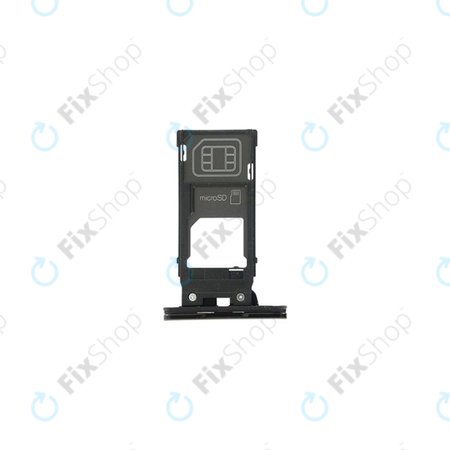 Sony Xperia XZ2 - SIM Steckplatz Slot (Liquid Black) - 1310-1866 Genuine Service Pack