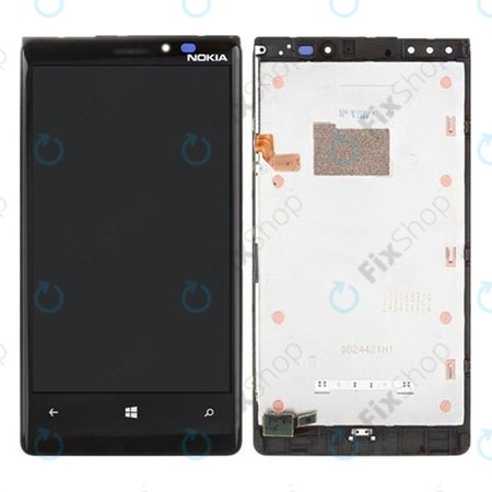 Nokia Lumia 920 - LCD Display + Touchscreen Front Glas + Rahmen - 00808F9 Genuine Service Pack